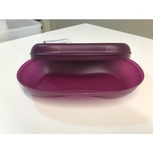 Tupperware Microwave Omelette Master, Egg Dishes, Eggs, Omelet Container for Microwave Oven, Omelette, Miracle, purple (2 X430ML)