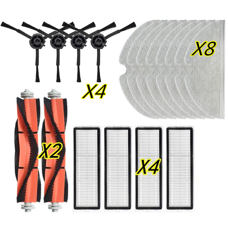 Voor Xiaomi Mi Robot Vacuüm-Mop 2 Pro + Robotic Cleaner STYTJ02ZHM Accessoires Belangrijkste Roller Side Brush Hepa Filter mop Rag Onderdelen