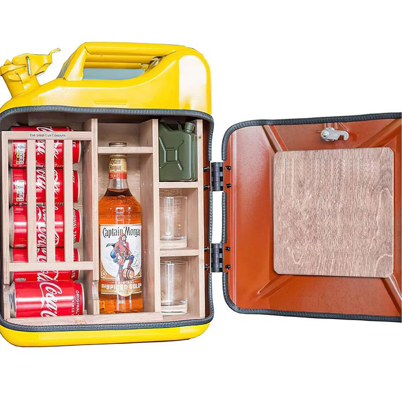 Retro Benzine Vat Wijn Kast Collectie Display Vat Picknick Vissen Essentiële Drinken Opbergkast Geven Vader