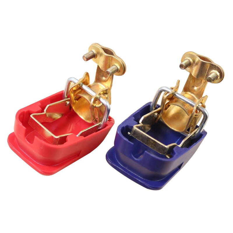 Abrazaderas de terminales de batería de liberación rápida, conectores de batería universales de 12V para coche, caravana, barco, motocicleta, estilo de coche, 2 uds.: Default Title