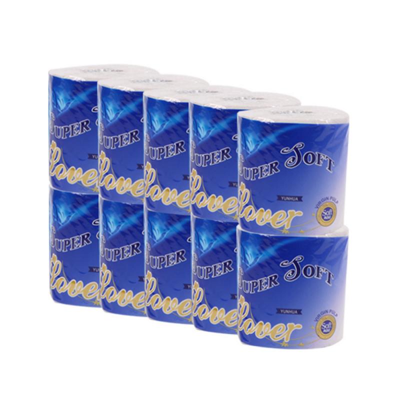 10 Roll/Lot Mild Care Soft Comfortable Toilet Paper 3-Layer Napkin Dissolvable Household Paper Toilet Cored Tissue