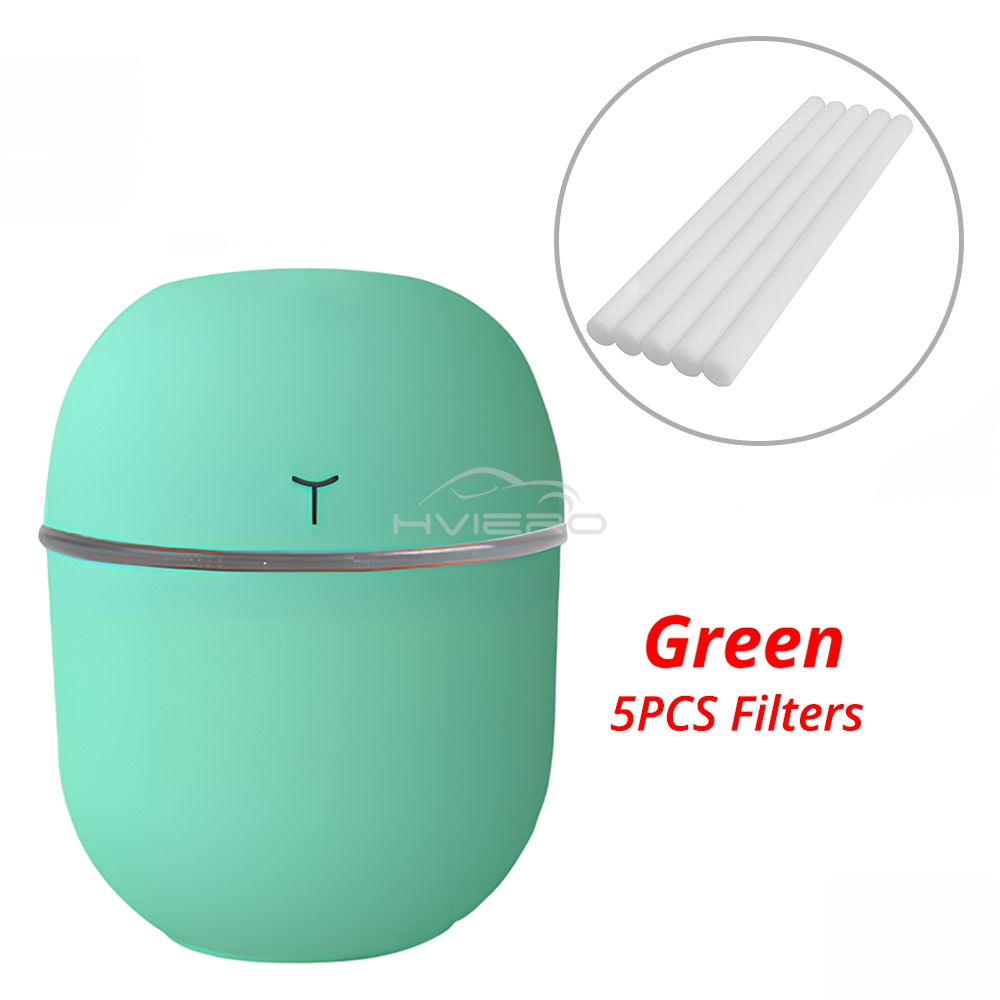 220ML Mini Ultrasonic Air Humidifier USB Charges Essential Oil Diffuser Car Purifier Aroma Anion Mist Maker Denses Fog Freshener: Gold