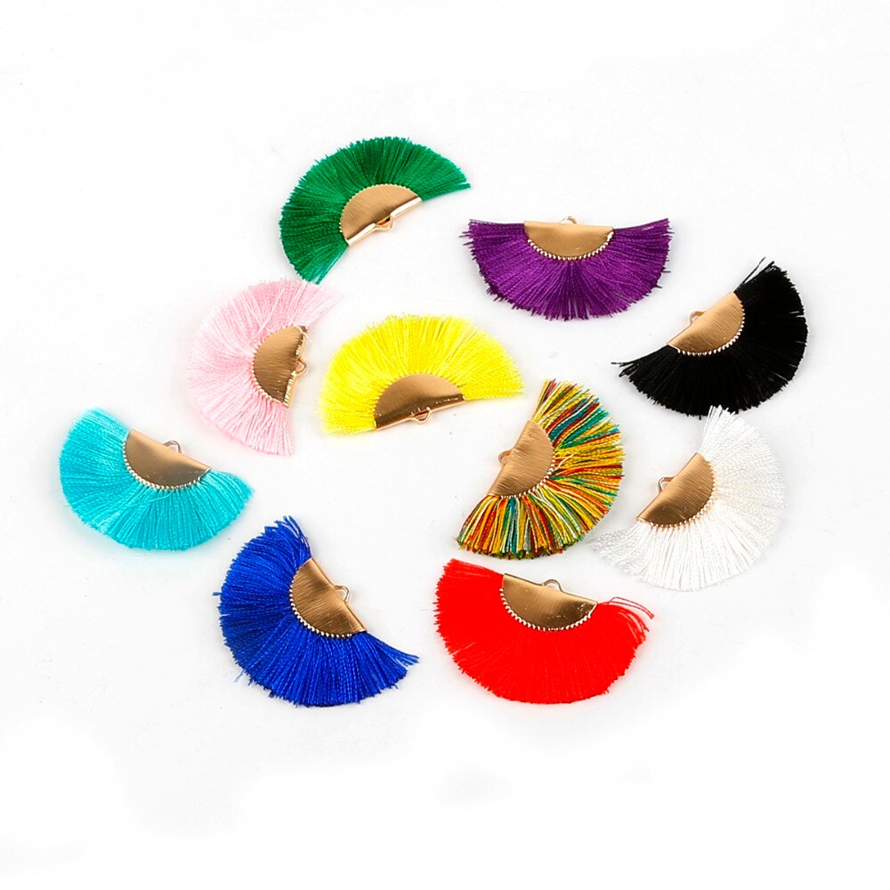 45x2 5mm/fan quaste/gold quasten/schmuck zubehör/schmuck, der/schmuck erkenntnisse/seide quasten/2 teile/beutel