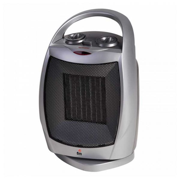 Calefactor Cerámico Eléctrico Grupo FM TC1800 1800W Gris