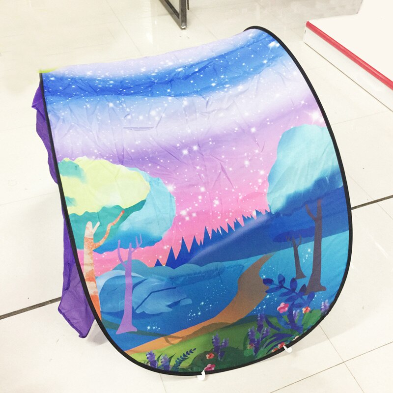 LazyChild New Star Unicorn tende tende per bambini tenda a stella reti da letto pieghevoli per interni regalo di compleanno per bambino nuovo Dropshipping: forest