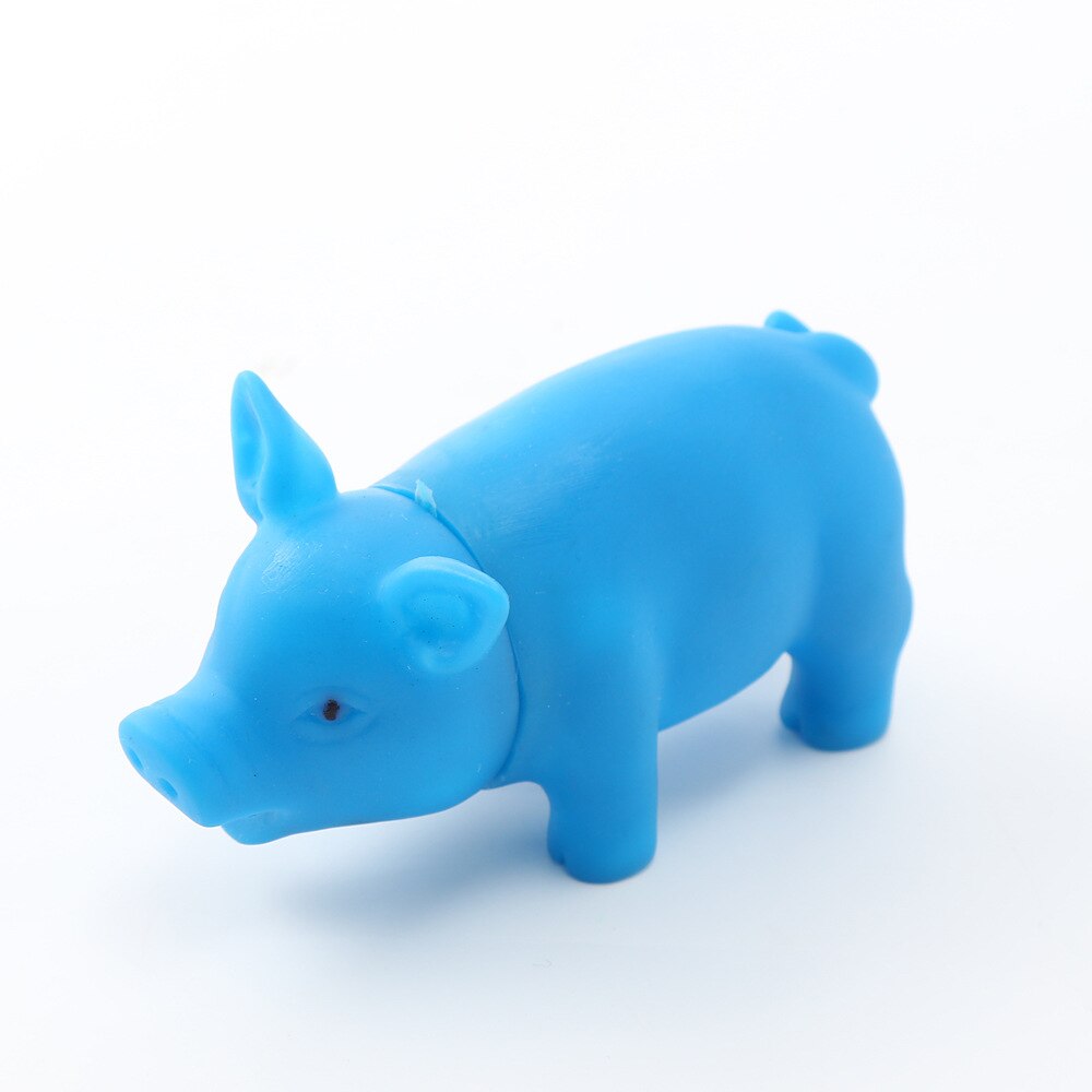 1 Uds. De bonitos juguetes de cerdo de goma para perros, juguetes de chirridos de mascotas, accesorios para mascotas, masticar perros, cuervos, atraer cachorros, productos para perros pequeños