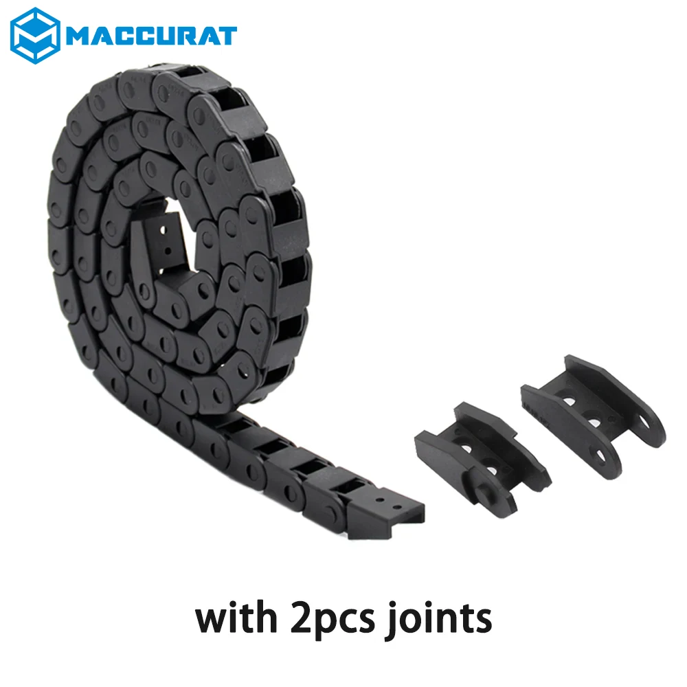 3D Printer Parts 1m Black Nylon Cable Drag Chain Wire Carrier for 3D Printer CNC Machine 10x10mm 7x7mm: 1.4mm / WHITE