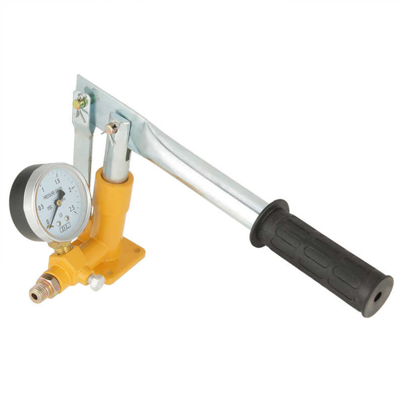 25KG 2.5Mpa Manual Hydraulic Water Pressure Test Pump Pipeline Tester Tool