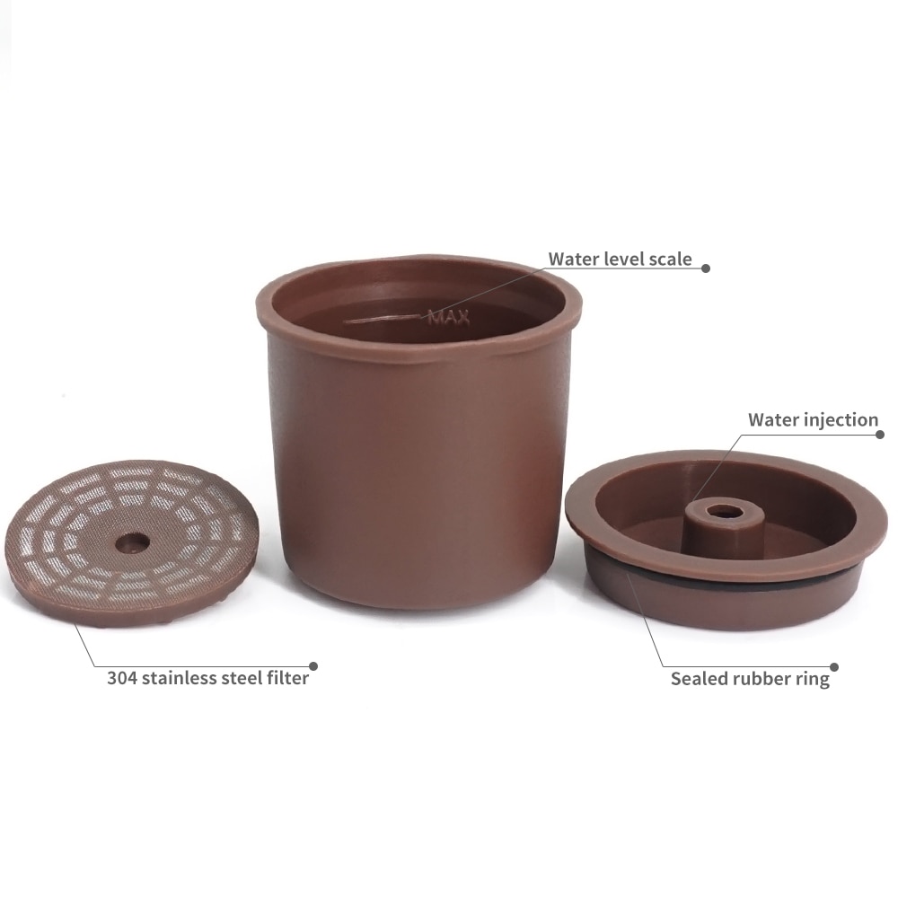 Genanvendeligt kaffefilter plastikkapsler til illy kaffemaskine cafe 1pc kompatible espressomaskine kapsler kaffe køkkenudstyr