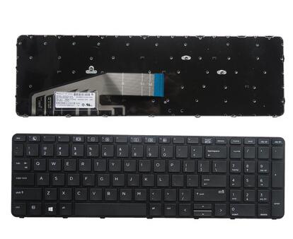Neue Tastatur für HP ProBook 450 G3 G4/455 G3 G4/470 G3/470 G4 Schwarz Rahmen mit Backlit Keine punkt UNS: No backlit KB