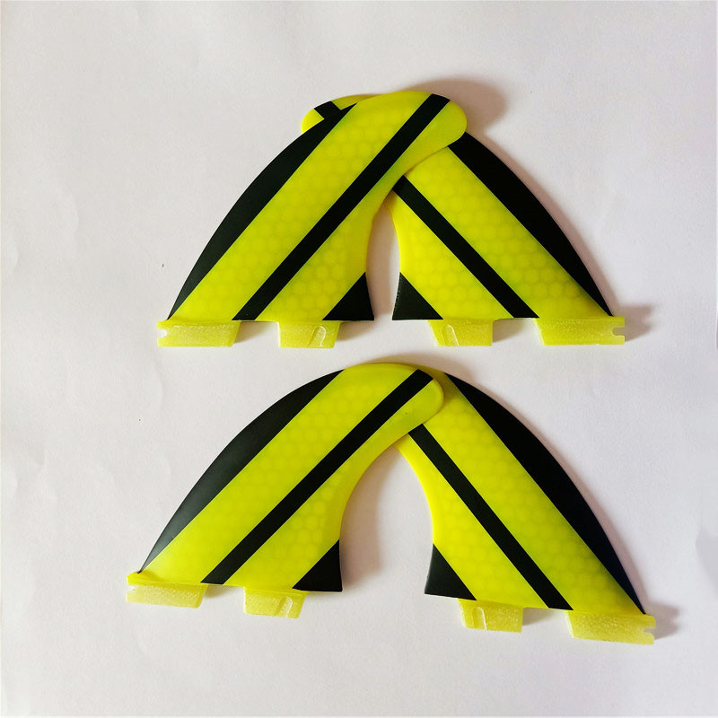 Quad fin Surfboard Fins 4PCS Set for FCS II box G7 +G5 size fiberglass Honeycomb with carbon L +M size FCS II Fins surf Fin