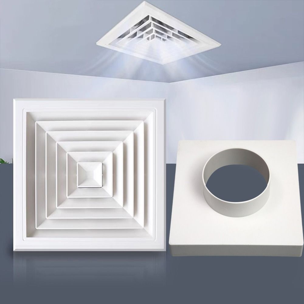 Ceiling Diffuser Square Ventilation Fan Ducting Ventilation Grill Cover Air Conditioning Outlet Vent for Outlet Vent Accessories