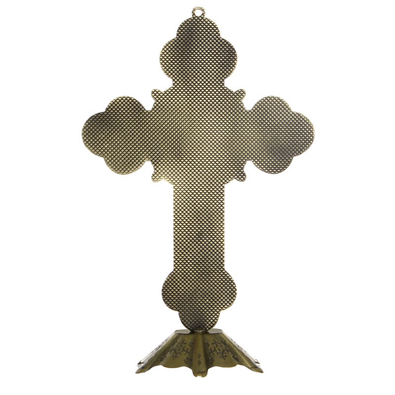 Kerk Relikwieën Beeldjes Kruisbeeld Jezus Christus Op De Stand Cross Muur Kruisbeeld Antieke Kapel Home Decor Accessoires