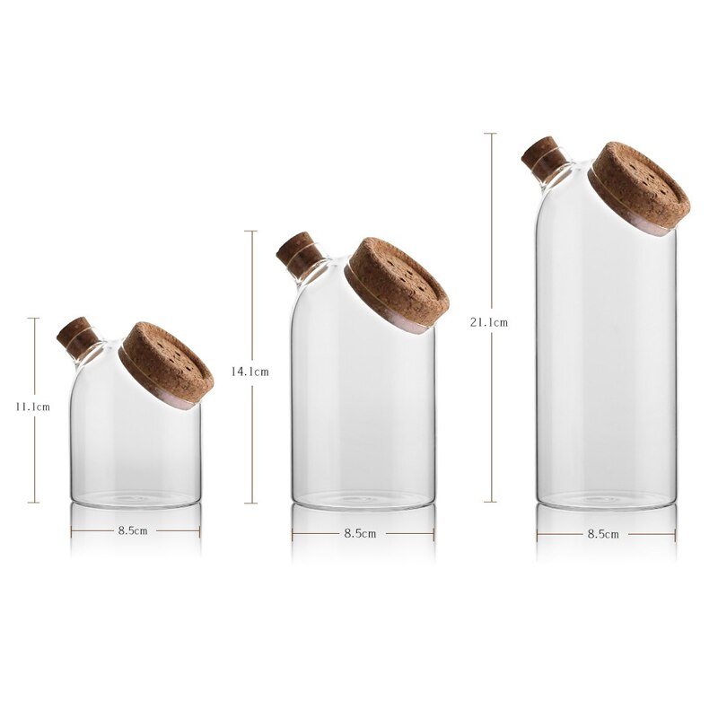 Kaffeböna godis matburk bambu lock glasburk hushållskök förseglad matförvaringsflaska burk spannmål krydda köksförvaringsburk
