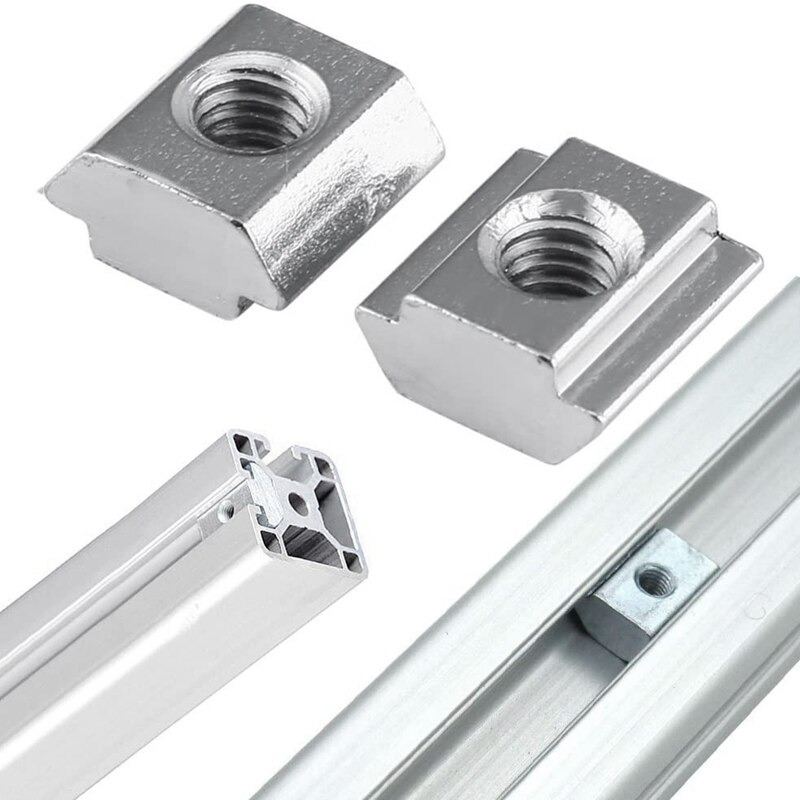 Ensemble de connecteurs de profilé en aluminium série 100, pièces, pour fente de 6mm, accessoires