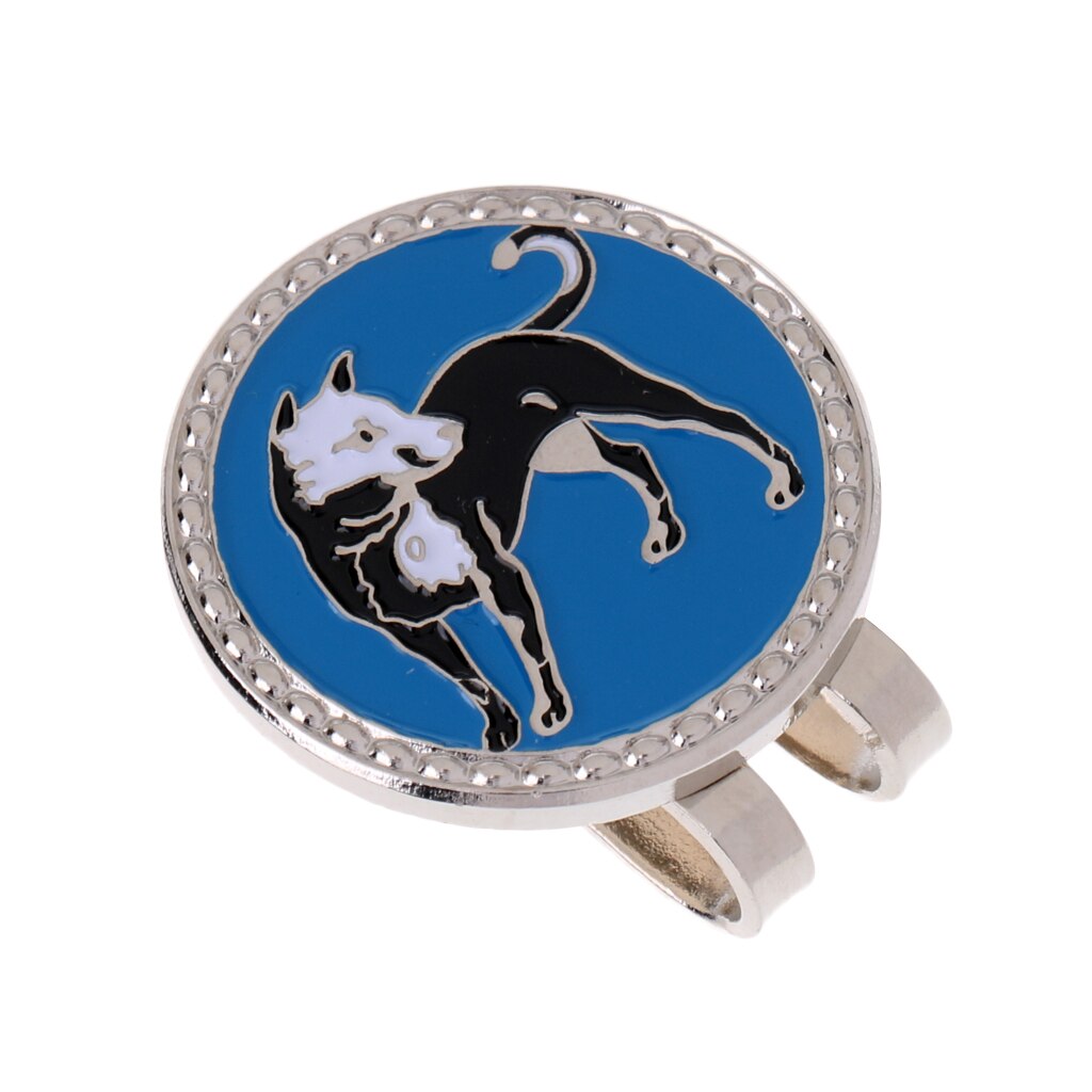 Chinesische Sternzeichen aufbringen Legierung Golf Ball Marker mit Magnet Hütte Clip-SchöNe für Golfspieler - 12 aufbringen
