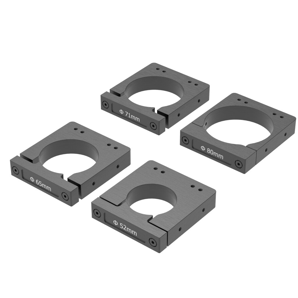 Router spindel montering diameter 43mm, 52mm, 65mm, 71mm, 80mm aluminium spindel klämfäste för cnc router gravyr maskin