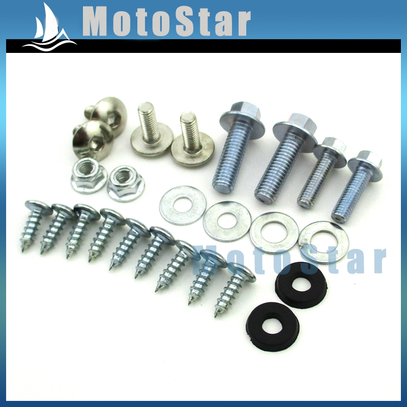 Motorcykel plastik kåbe tank montering skrue panel bolte til kinesisk crf 50 dirt pit cykel 50cc 90cc 110cc 125cc 140cc 150cc 160cc