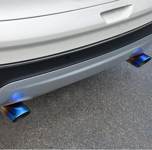 Tubo de Escape de acero inoxidable para Ford, silenciador trasero de , 2 unids/set/juego, funda cver para Ford Escape Kuga , estilo de coche
