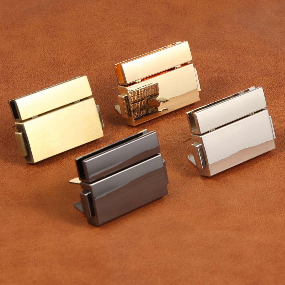 3.9Cm Rechthoekige Metalen Druk Push Sloten Voor Vrouwen Tas Handtas Lente Lock Snap Decoratieve Sluitingen Sluiting Diy Accessoires