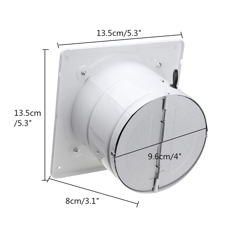 4 Inch 20W 220V Hoge Snelheid Ventilator Wc Keuken Badkamer Opknoping Muur Vensterglas Kleine Ventilator Extractor uitlaat Fans