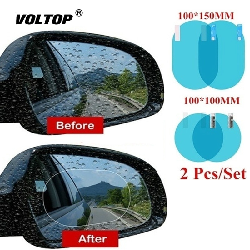 2 stk / sæt vandtæt regn klistermærker bil udvendigt tilbehør markiser husly bakspejl film kørselssikkerhed