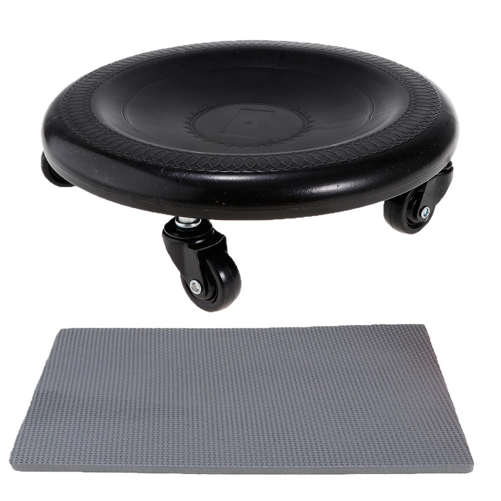 Upgrade Exercise Wheel For Workout Abdominal Core Strength Train: Black