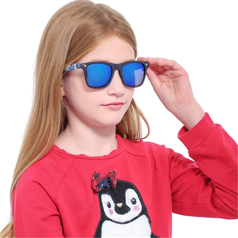 QETOU Kinderen Pra Zonnebril vierkant Frame Meisjes Jongens Zonnebril Voor kids kind UV400 óculos infantil de sol