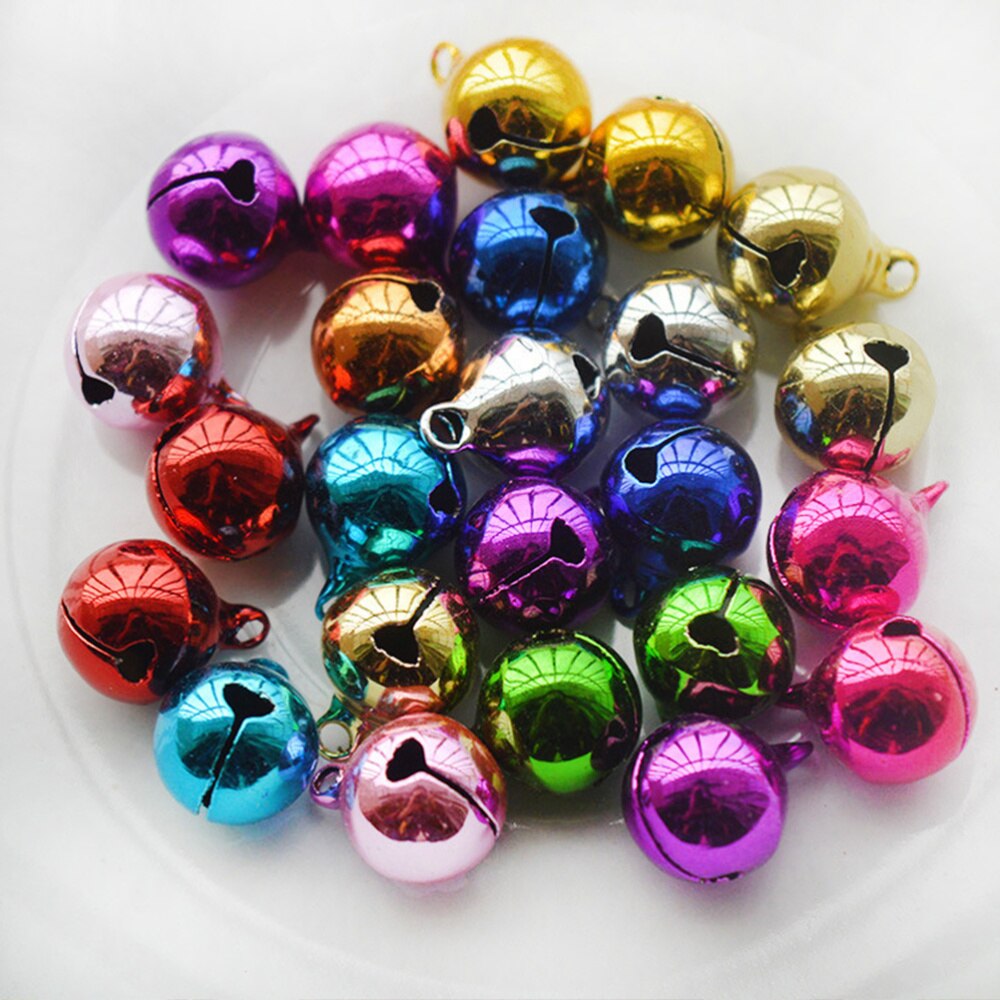 50Pcs Diy Craft Bell Electroplated Bell Diy Sieraden Accessoires Kerst Klokken Decoratieve Metalen Bells Voor Cadeau Kerst Diy
