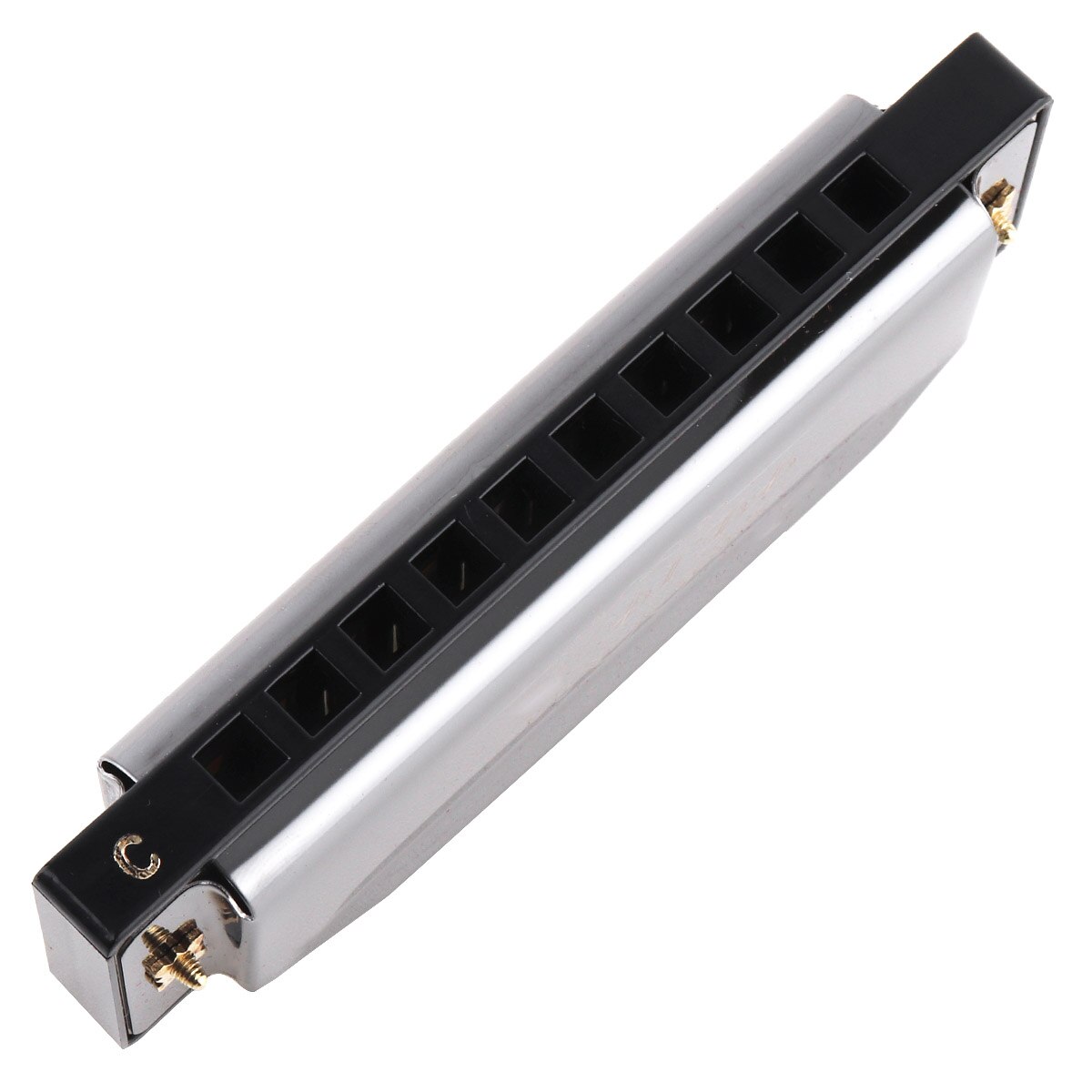 10 Gaten 20 Tonec Harmonica Blues Harp Mondharmonica Matte Black Rvs Muziekinstrument Voor Beginner