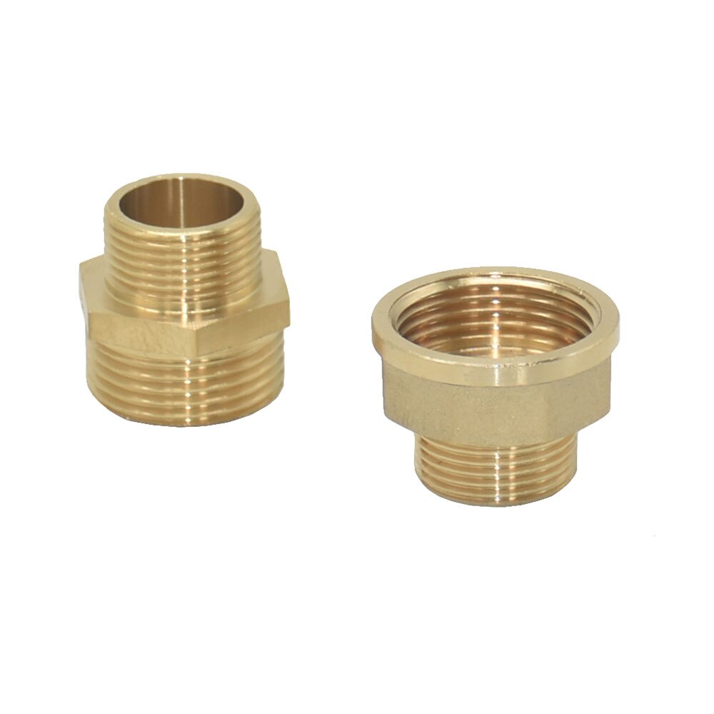 Brass Male 1/2 3/4 1 Inch Female Threaded Connector Pipe Repair Extend Reducing Adapter Copper Joint For Bathroom Faucets