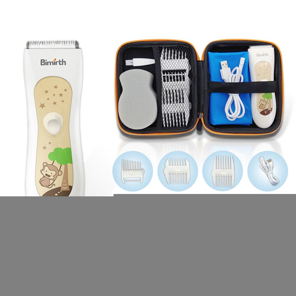 Cortapelos eléctrico para bebé, recortador de pelo impermeable para niño, Kit de corte recargable inalámbrico para cuidado del cabello para niño pequeño