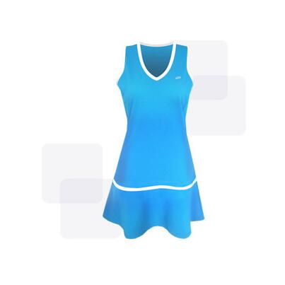 Fonoun Tennis Jurken Met Innerlijke Shorts Quick Dry Ademende Koele Hygroscopisch Zweet Vrijgeven FN2024: Blauw / L