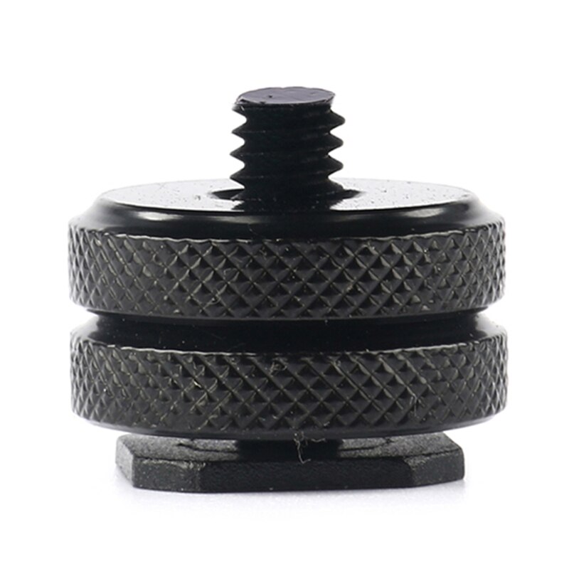 Adaptateur de montage pour chaussures, support à double vis, pour Flash d&#39;appareil photo DSLR, 3: B