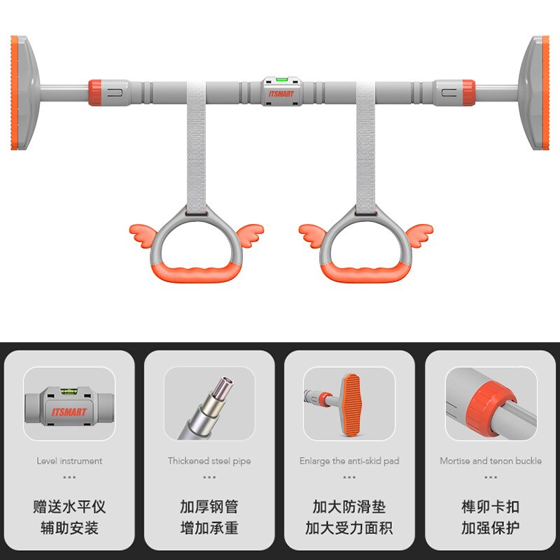 Door Horizontal Bars Steel 400kg Gym Workout Chin Push Up Pull Up Training Bar Sport Fitness Equipments Heavy Duty -40
