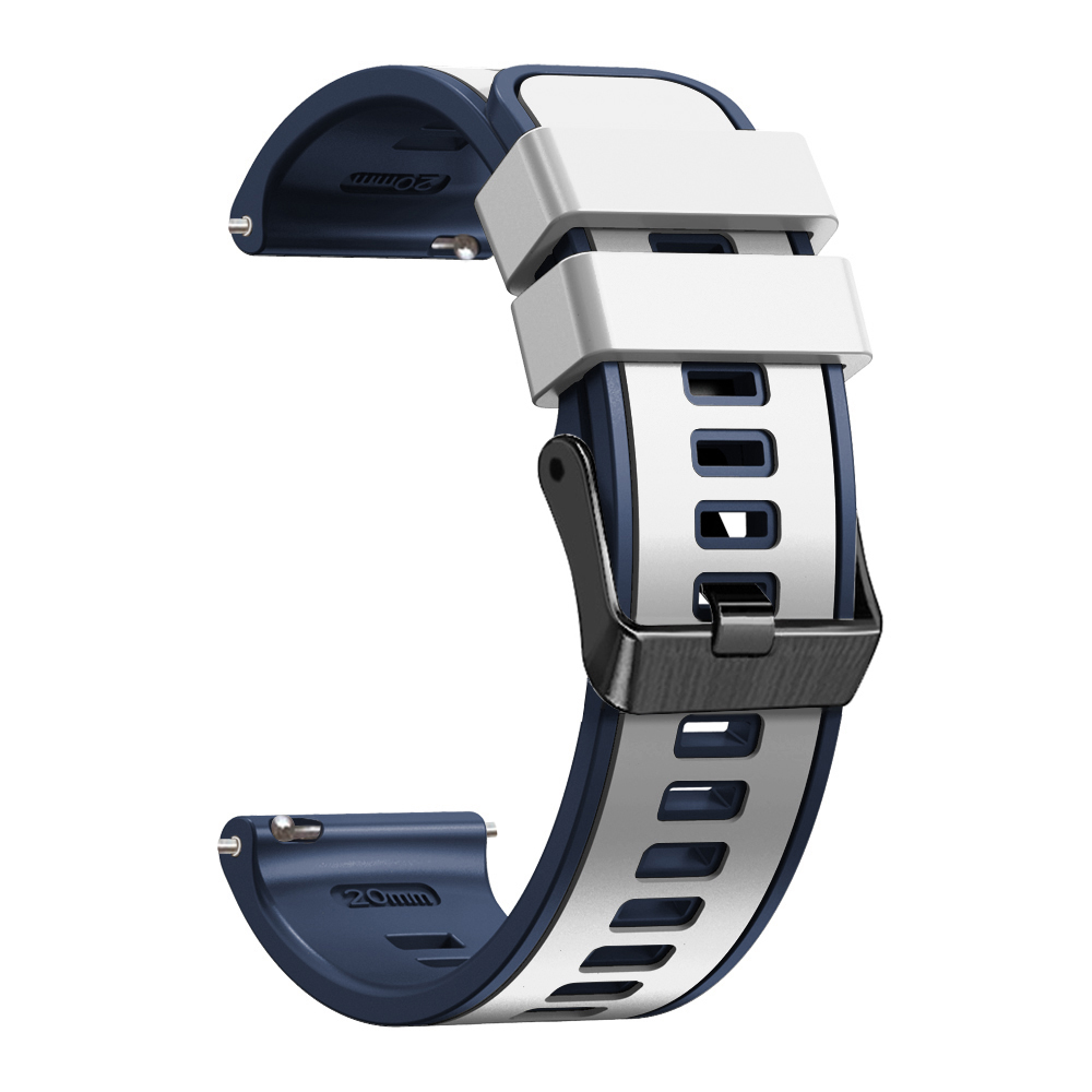 Til huawei watch  gt 5 gt5 pro 46mm rem silikone urrem armbånd til huawei watch  gt3 gt2 pro  gt4 46mm smartwatch-tilbehør: Hvid