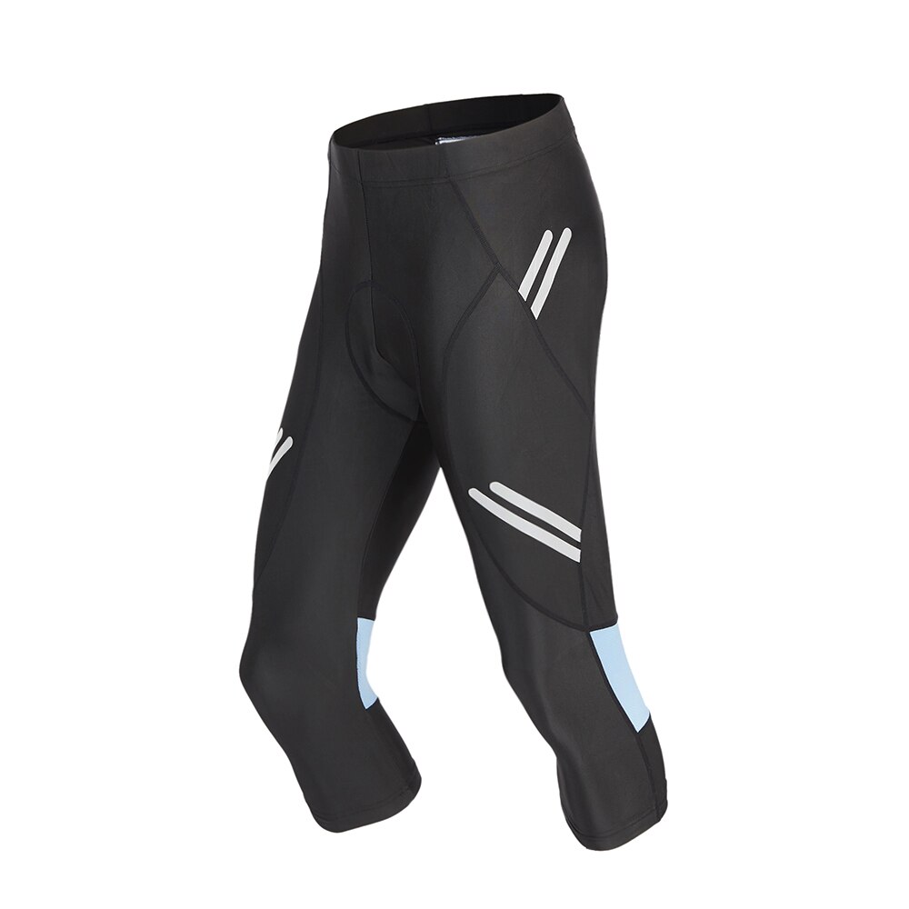 Mannen Fietsen Broek Elastische Fietsen Panty Gel Pad Shockproof Kalf-Lengte Fiets Shorts Mtb Fiets Broek: Xxxl