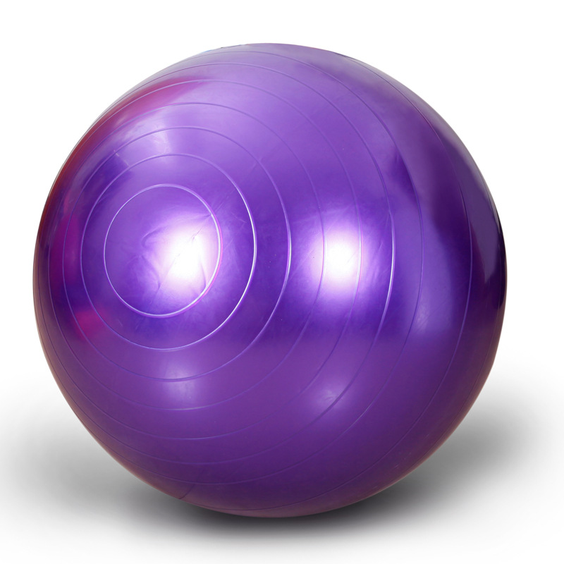 Yoga Exercise Ball Pilates Fitness Gym Balance Fit ball Anti Burst Slip Resistant Balance Ball for Workout Fitness: Purple