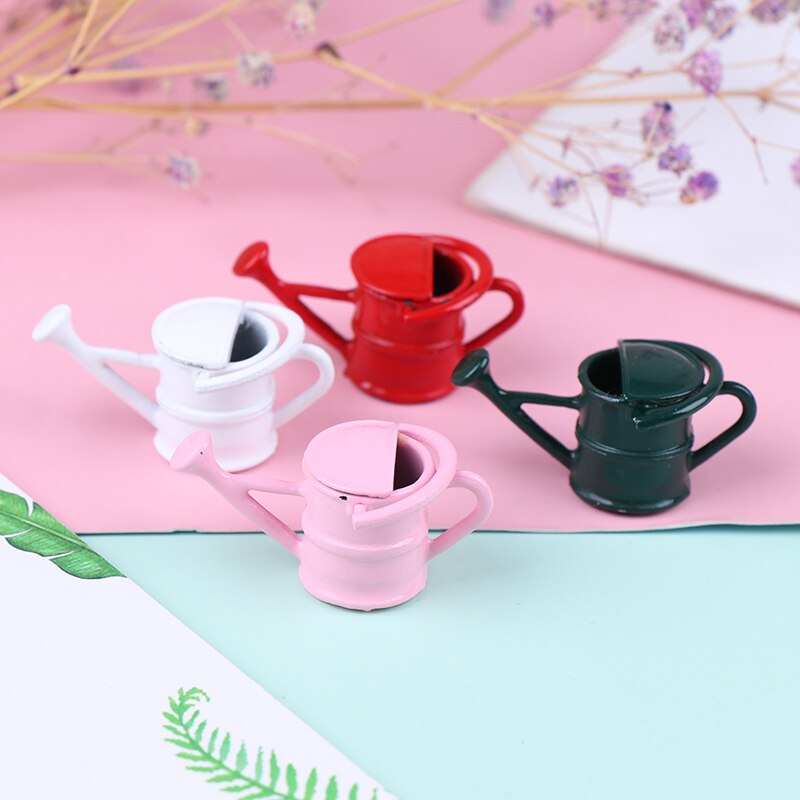 1:12 dukkehus vandkande dukkehus tilbehør klassisk legetøj haven drys blomsterpotte miniaturedekoration