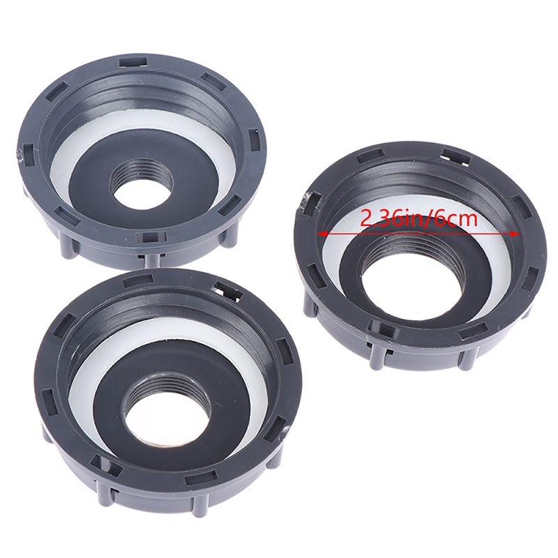 1PC Durable IBC Tank Fittings S60X6 Coarse Threaded Cap 60mm Female Thread To 1/2 ", 3/4", 1 " Water Tap Adapter Connector