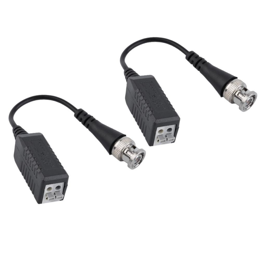 BZX-206L Single Channel CCTV Via Twisted Pairs UTP Passive Video Balun Transceiver black color durable