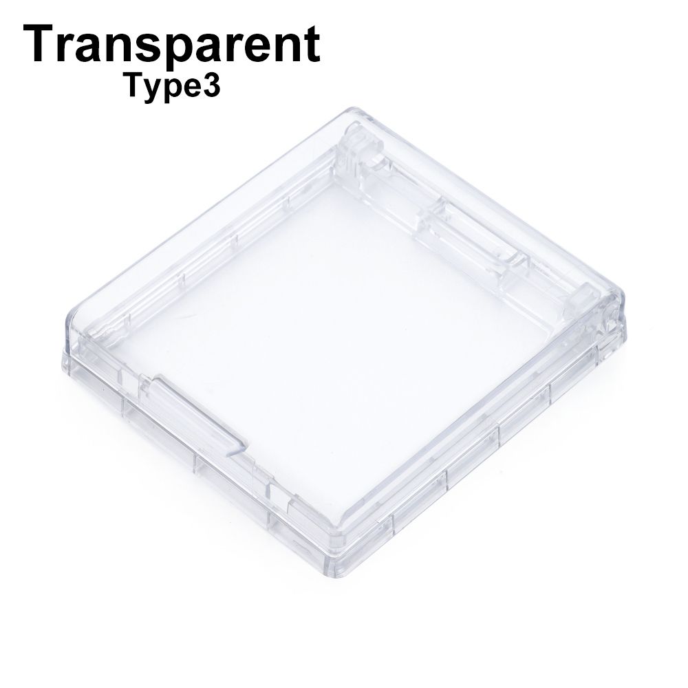 86 Type Self-Adhesive Switch Protective Cover Wall Socket Waterproof Box Protection Socket Electric Plug Cover Splash-Proof Box: Transparent-Type3