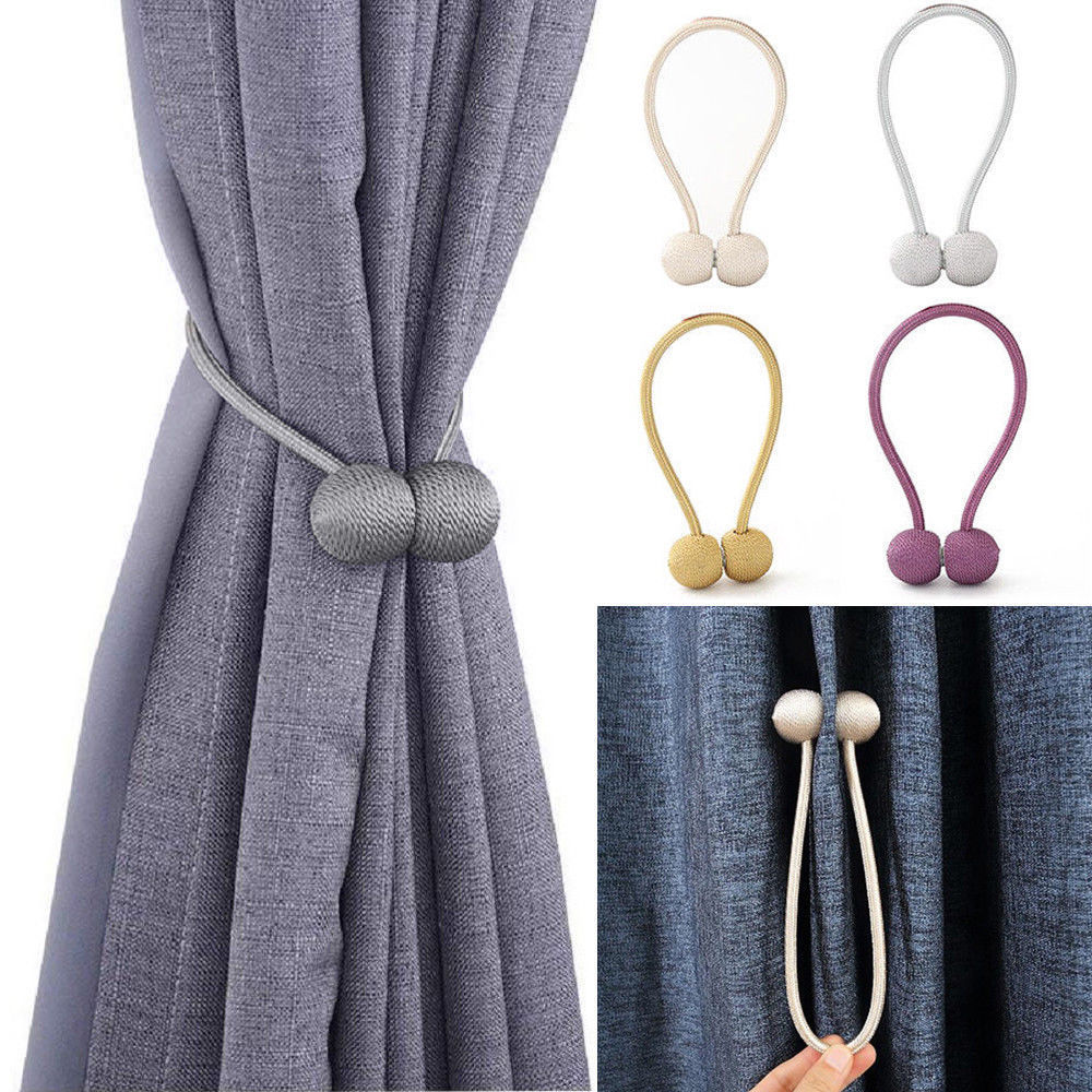1Pc Pearl Magnetic Ball Curtain Tie Rope Backs Holdbacks Buckle Clips Accessory Rods Accessoires Hook Holder Home Decorations