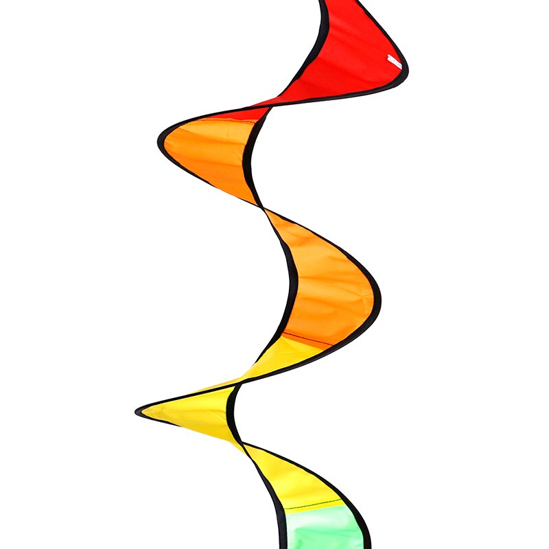 Regenbogen Spiral-Windmühle - Nylon Gartendekoration - Multicolor Windspinner