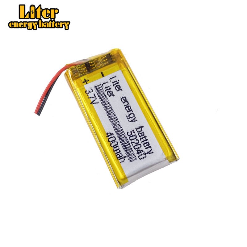 Li-Po 3.7V 400mAh 502040 Lithium Polymer Li-Po li ion Rechargeable Battery cells For Mp3 MP4 MP5 GPS