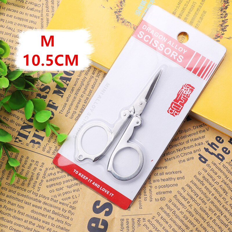 Folding Scissors Pocket Travel Small Crafts Sharp Blade Emergency Mini Foldable Mini Embroidery Scissor Thread Tailor Scissors: M   10.5CM