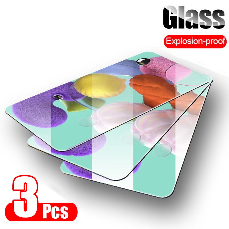 3PCS Gehärtetem Glas Für Samsung Galaxy A50 A70 A51 A71 Screen Protector Glas Für Samsung A10 A20 A20E A30 a40 A80 A7 Glas