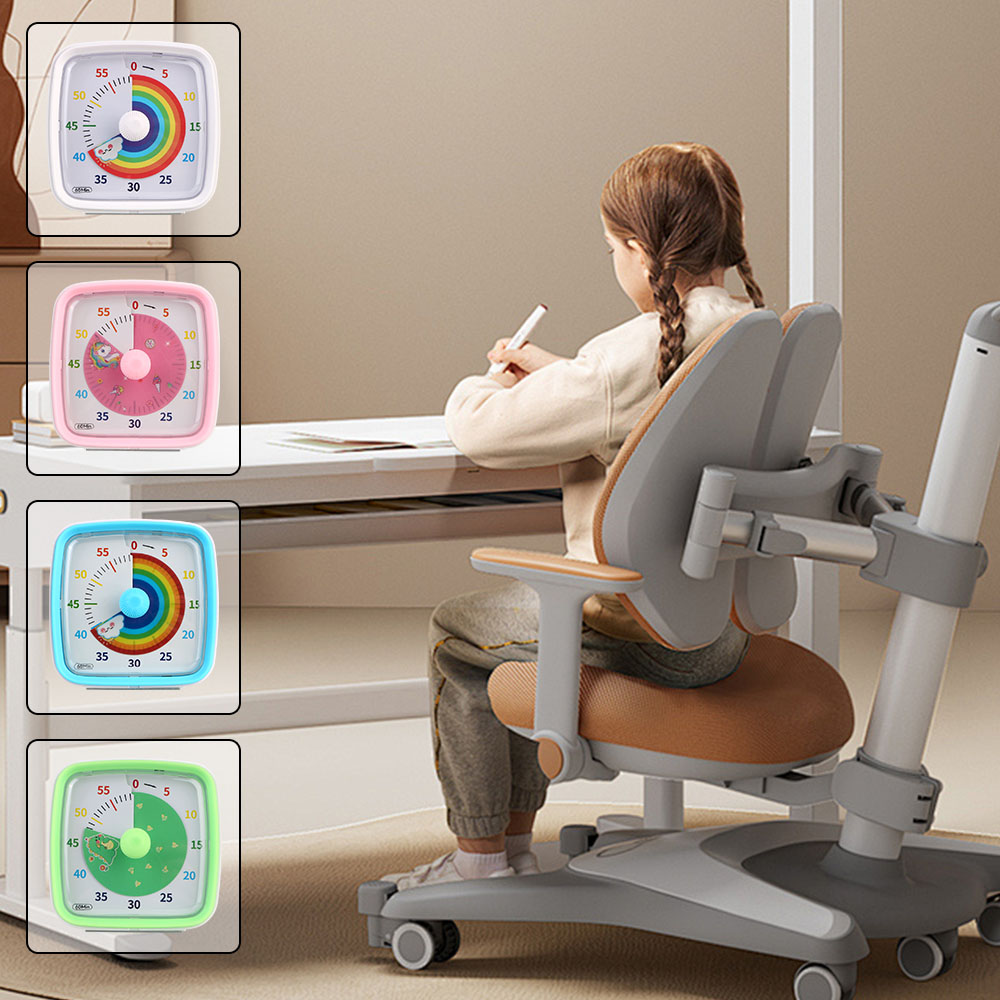 Zeit management Tool 60 Minuten ultra leise visuelle Timer Wecker Kinder Kinder Erinnerung Countdown Timer Nachtlicht