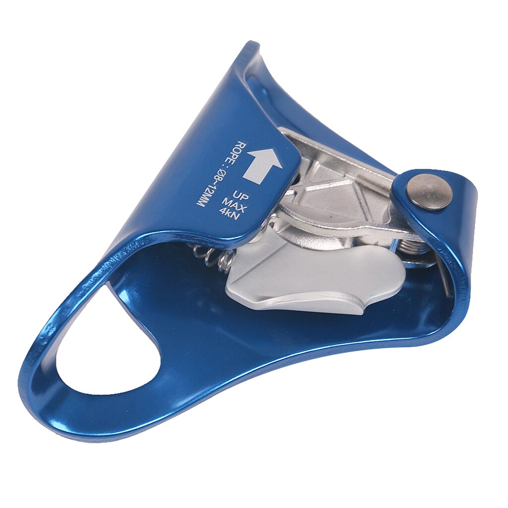 4KN Outdoor Chest Ascender Mountaineering Caving Climbing Ascender for 8mm-12mm Rope Climbing Rappelling Rescue Gear Blue