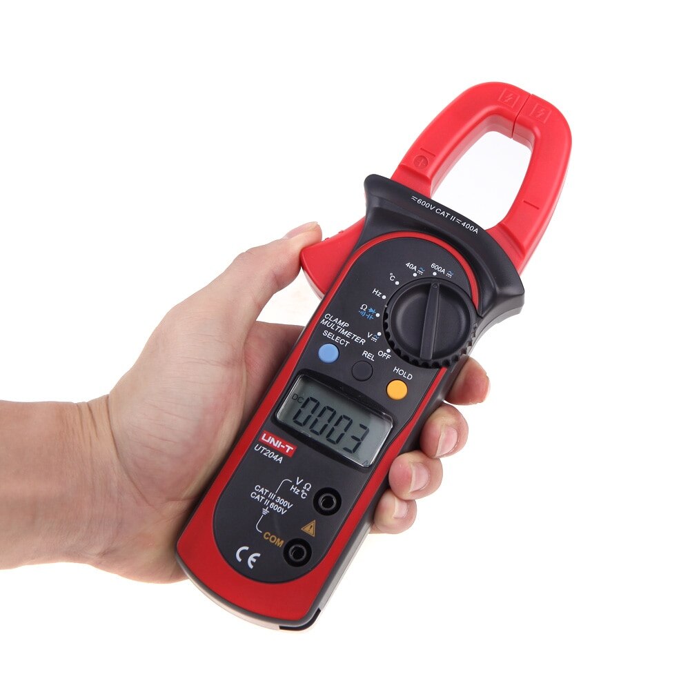 Mini Digital Clamp Meters Multimeter AC/DC Current Voltage Meter Tongs Capacitance Resistance Temperature Tester